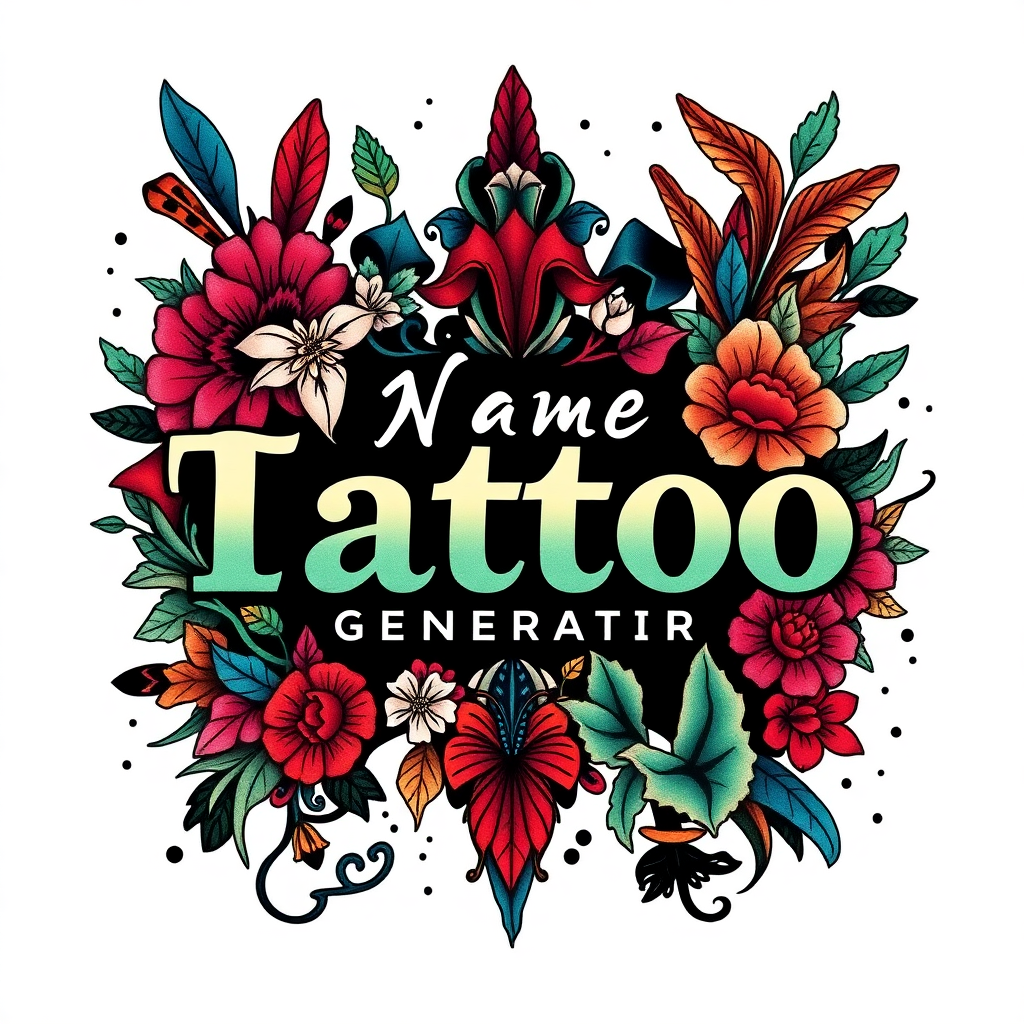 Name Design Images Name Logo Tattoo Generator - Brat Generator