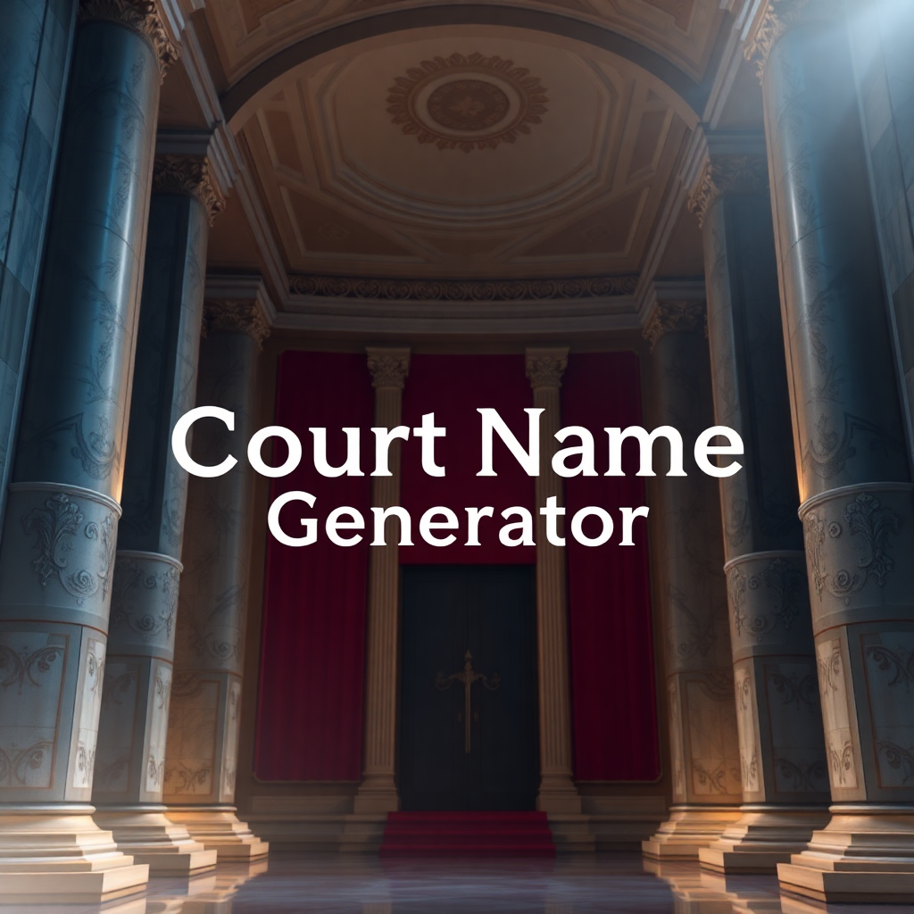 Court Name Generator - Brat Generator