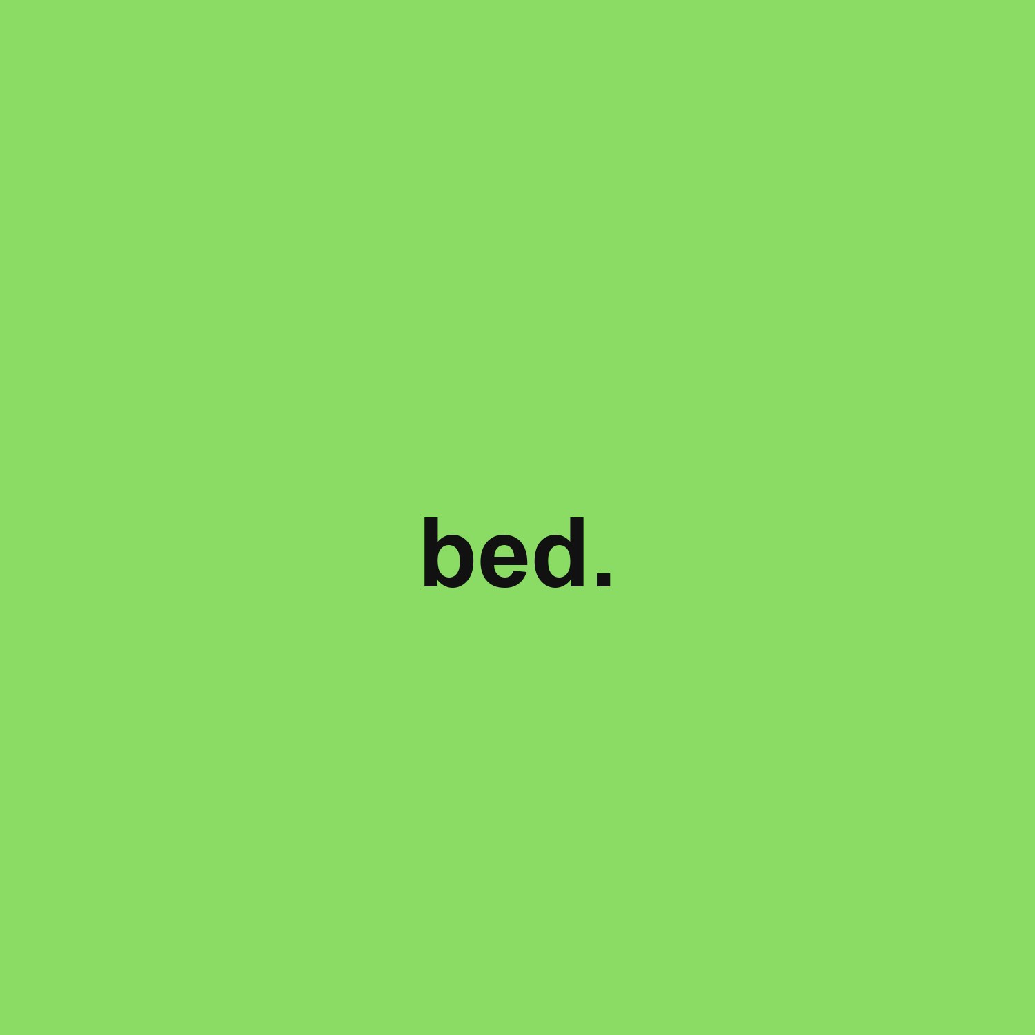 covers example: field #8bdc65, ink #111111, Arial lowercase, 140px