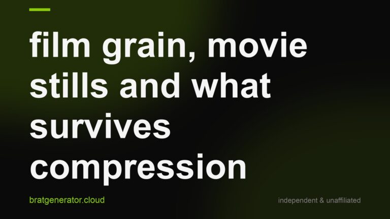 Dark title card with a soft green glow: film grain aesthetic lines: short text that feels like a movie still, in white lowercase type with a lime rule